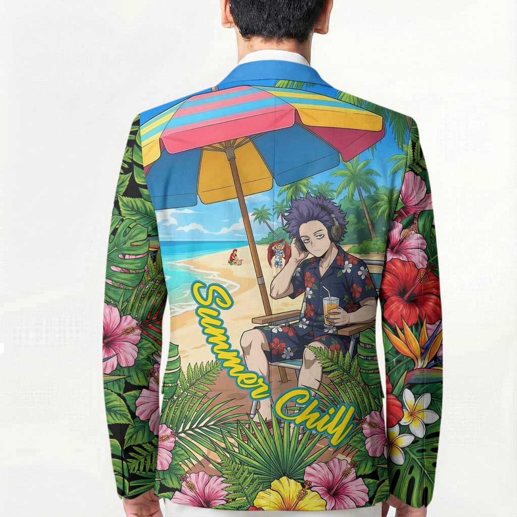 Hitoshi Shinso Summer Chill Blazer Tropical Anime Lounge Scene