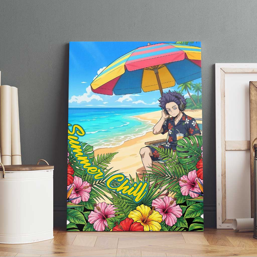 Hitoshi Shinso Summer Chill Canvas Wall Art Tropical Anime Lounge Scene
