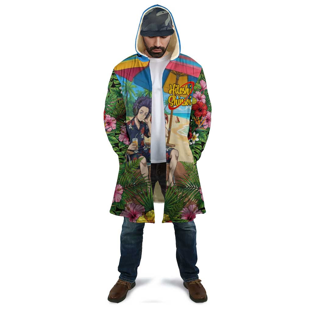 Hitoshi Shinso Summer Chill Cloak Tropical Anime Lounge Scene