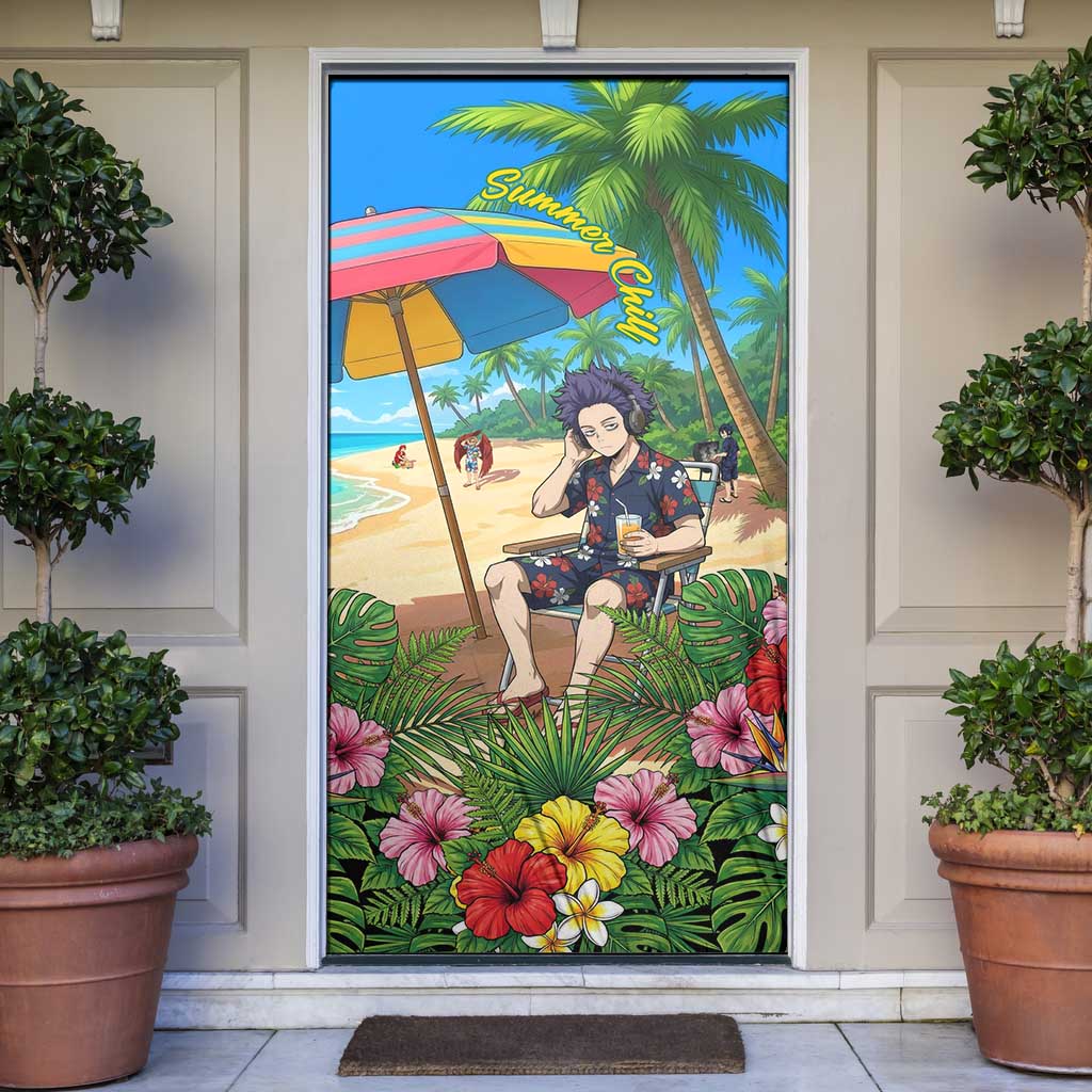 Hitoshi Shinso Summer Chill Door Cover Tropical Anime Lounge Scene