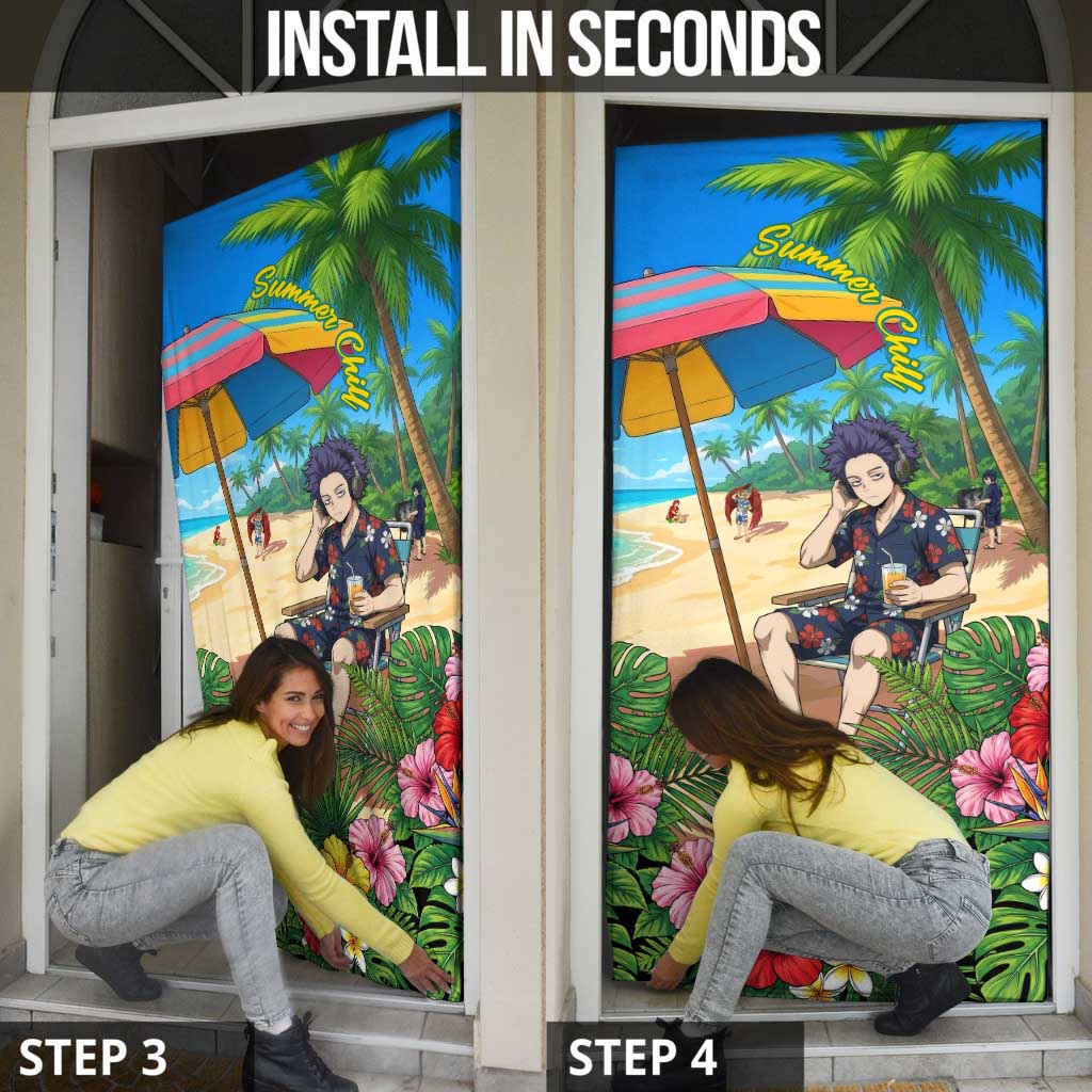 Hitoshi Shinso Summer Chill Door Cover Tropical Anime Lounge Scene