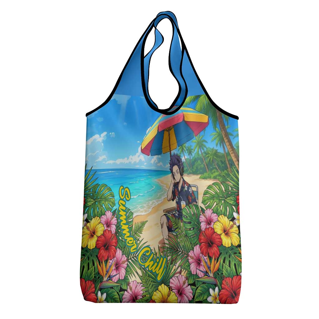 Hitoshi Shinso Summer Chill Grocery Bag Tropical Anime Lounge Scene