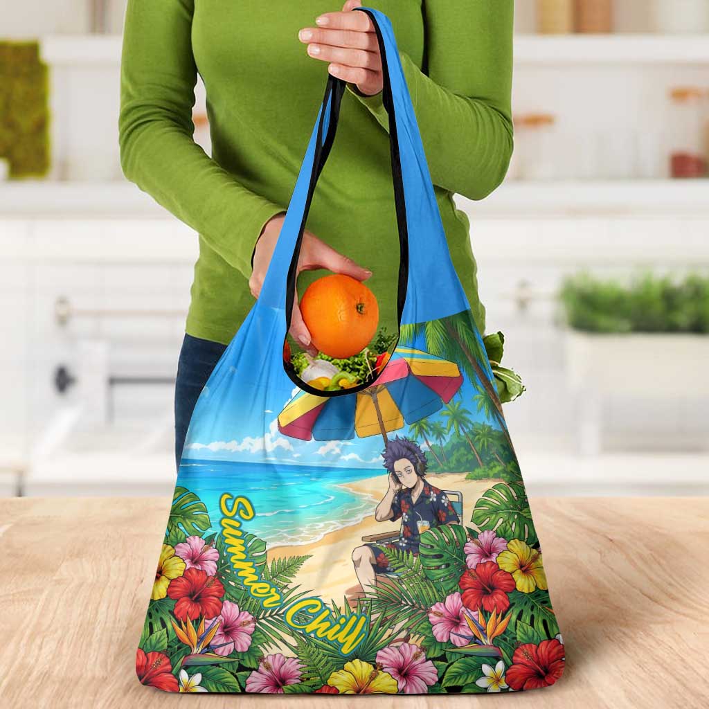 Hitoshi Shinso Summer Chill Grocery Bag Tropical Anime Lounge Scene