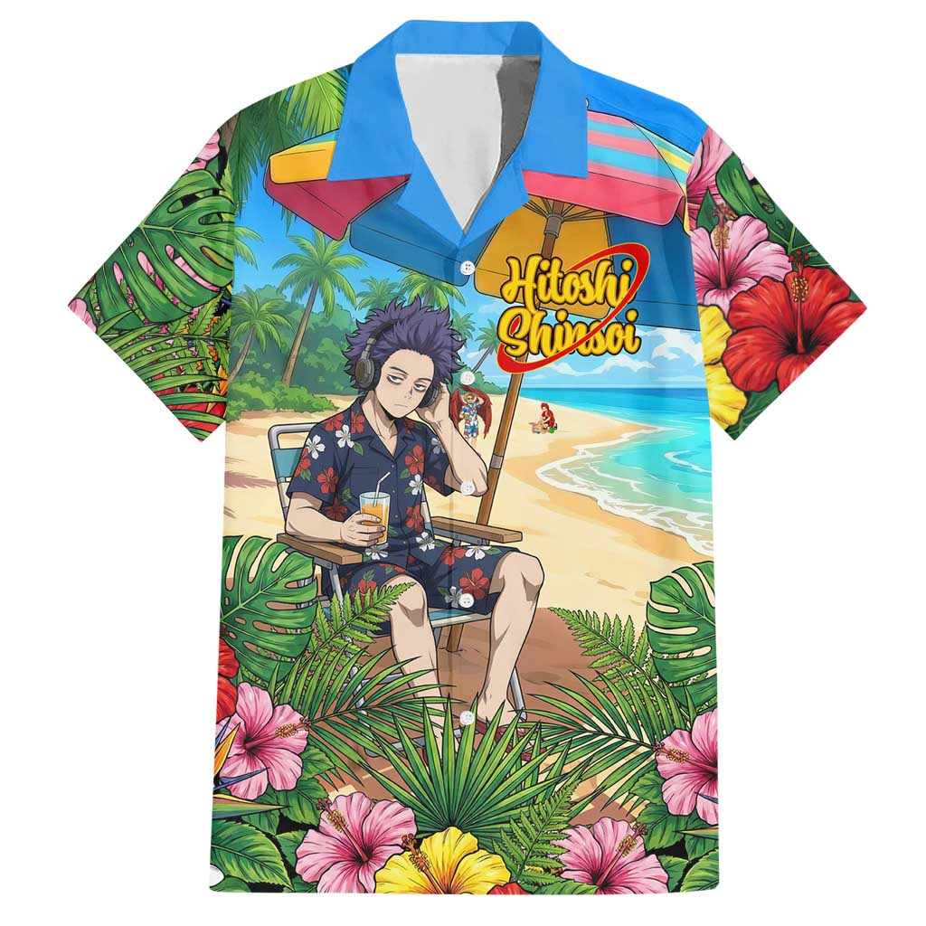 Hitoshi Shinso Summer Chill Hawaiian Shirt Tropical Anime Lounge Scene