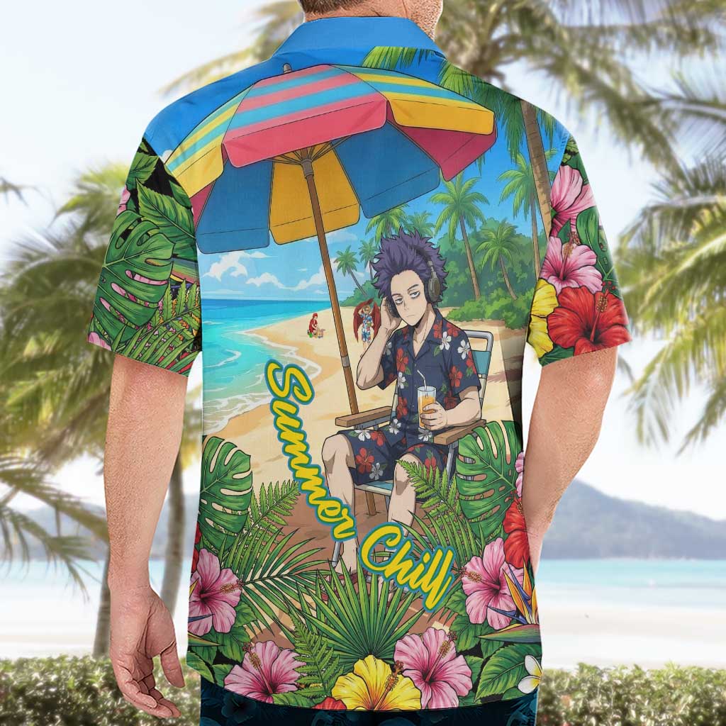 Hitoshi Shinso Summer Chill Hawaiian Shirt Tropical Anime Lounge Scene