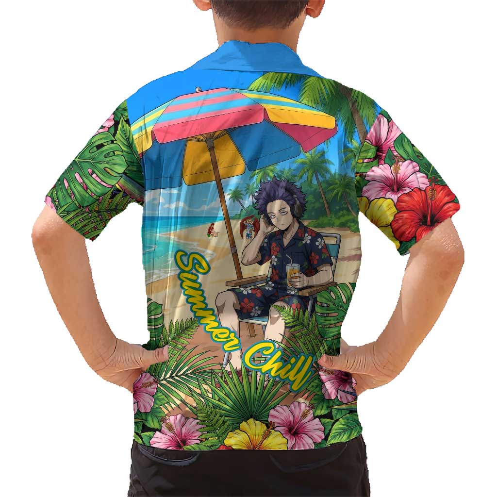 Hitoshi Shinso Summer Chill Hawaiian Shirt Tropical Anime Lounge Scene