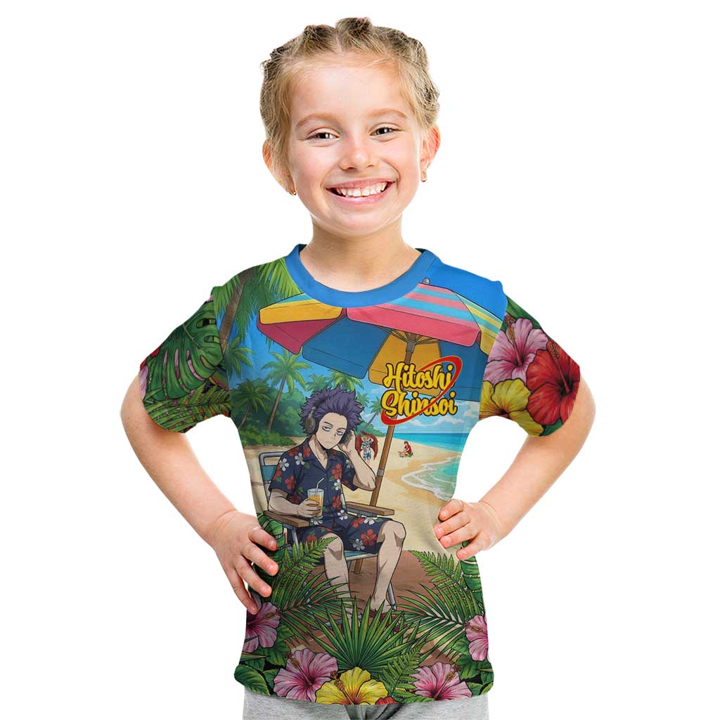 Hitoshi Shinso Summer Chill Kid T Shirt Tropical Anime Lounge Scene
