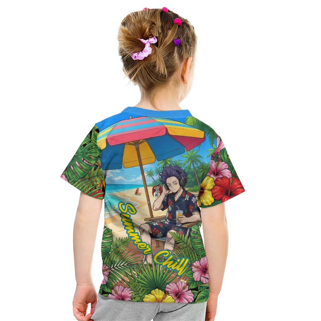 Hitoshi Shinso Summer Chill Kid T Shirt Tropical Anime Lounge Scene