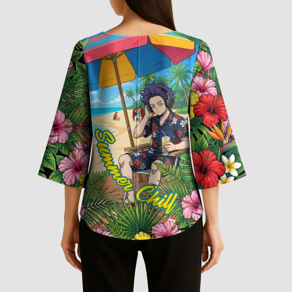 Hitoshi Shinso Summer Chill Kimono Sleeve Blouse Tropical Anime Lounge Scene