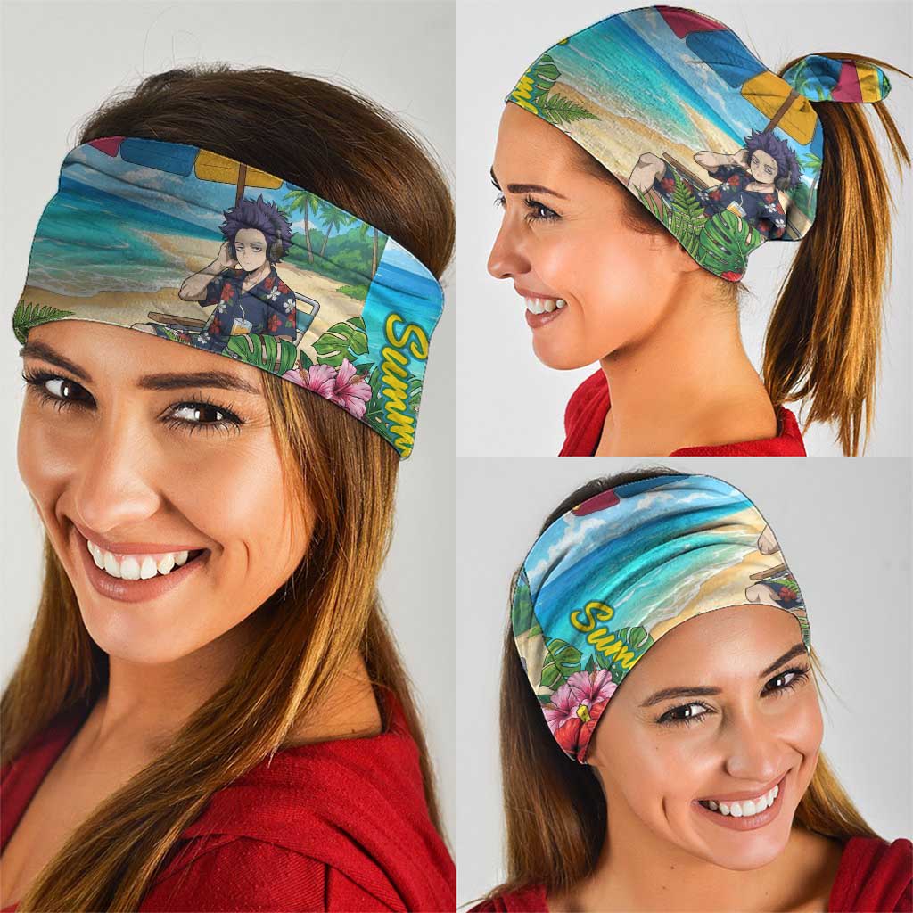 Hitoshi Shinso Summer Chill Neck Gaiter Tropical Anime Lounge Scene