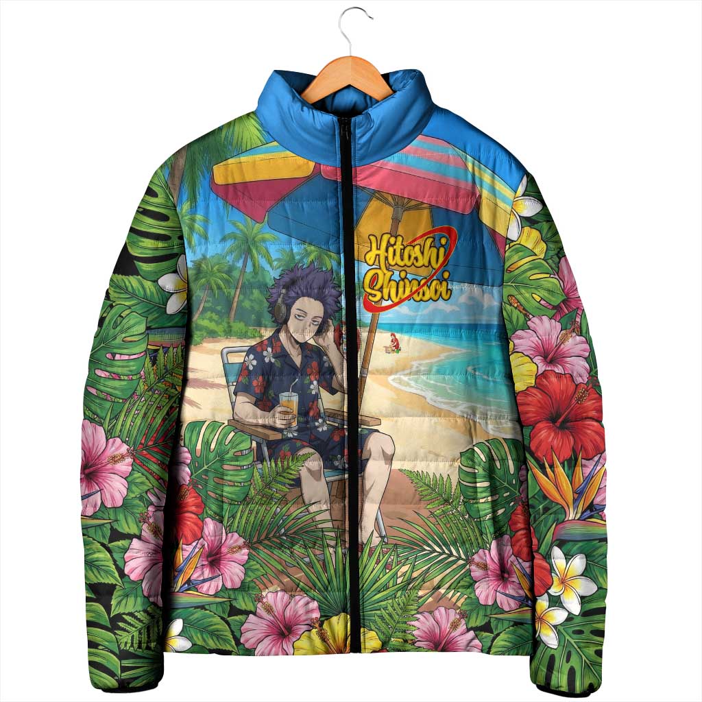 Hitoshi Shinso Summer Chill Padded Jacket Tropical Anime Lounge Scene