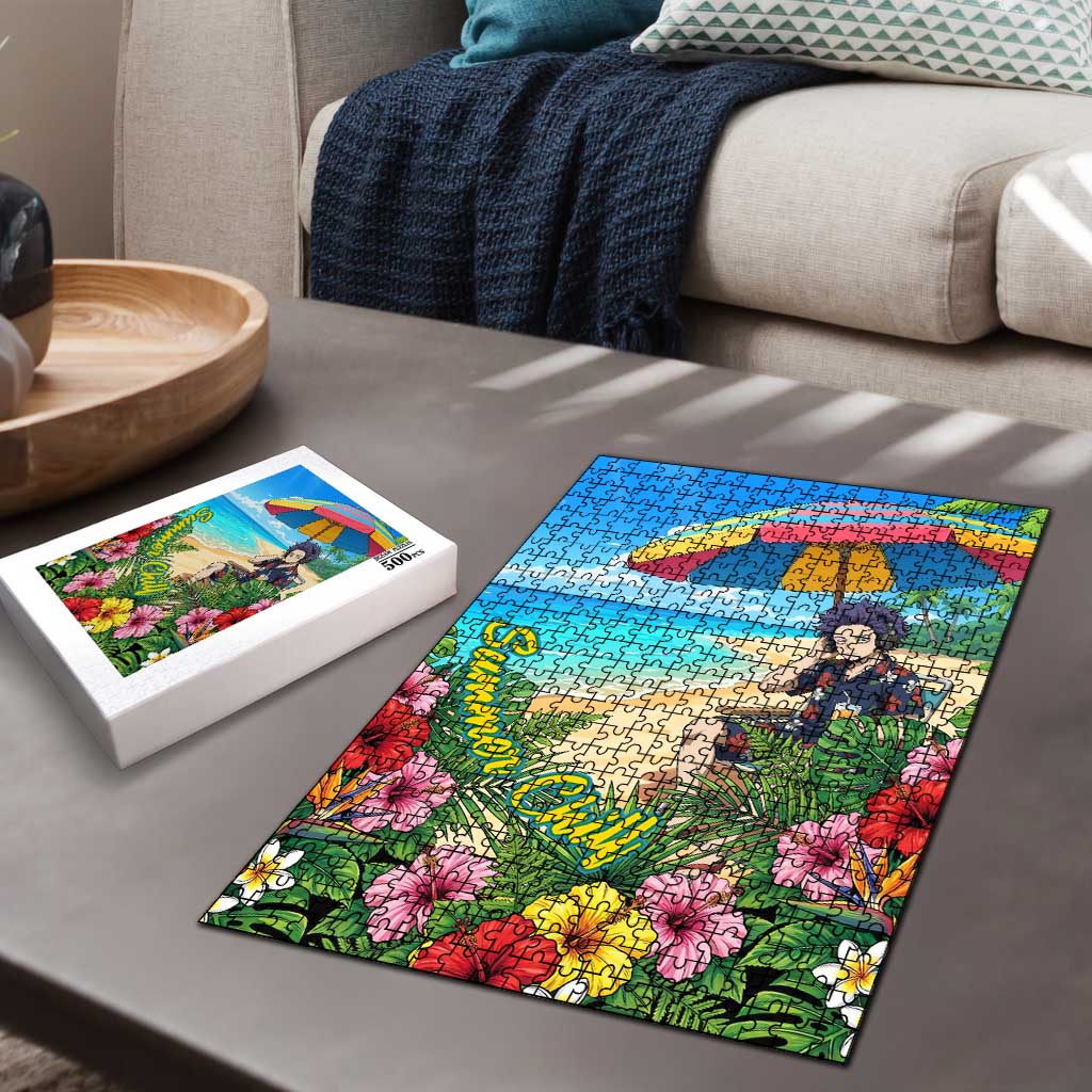 Hitoshi Shinso Summer Chill Puzzle Tropical Anime Lounge Scene
