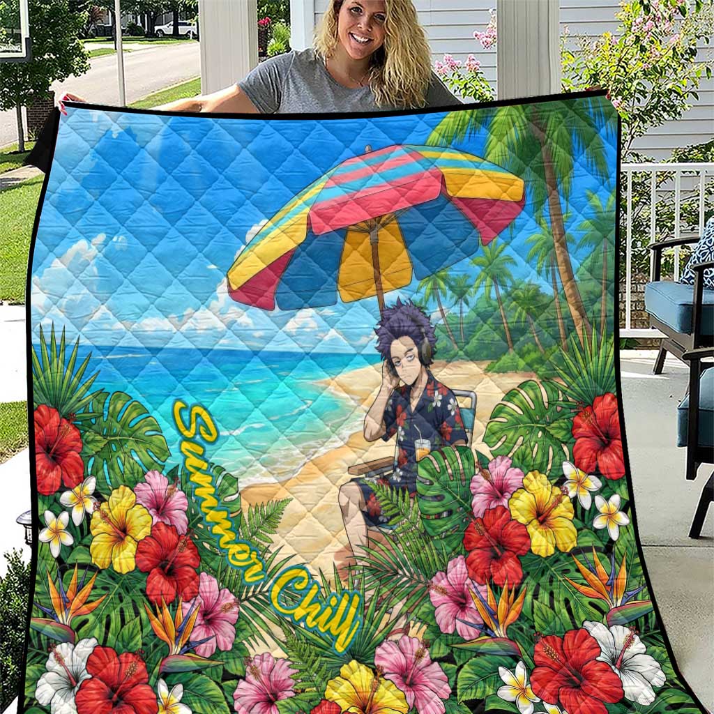 Hitoshi Shinso Summer Chill Quilt Tropical Anime Lounge Scene