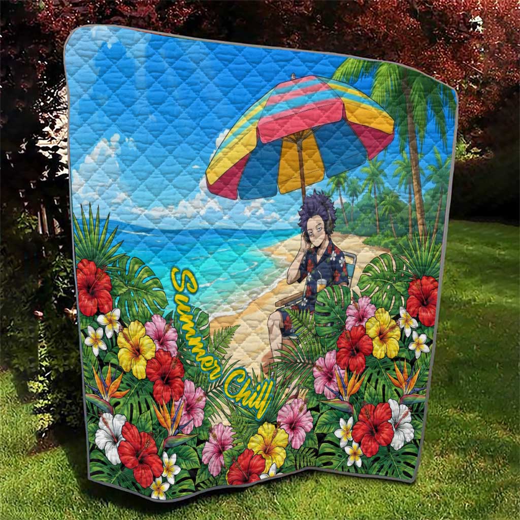 Hitoshi Shinso Summer Chill Quilt Tropical Anime Lounge Scene