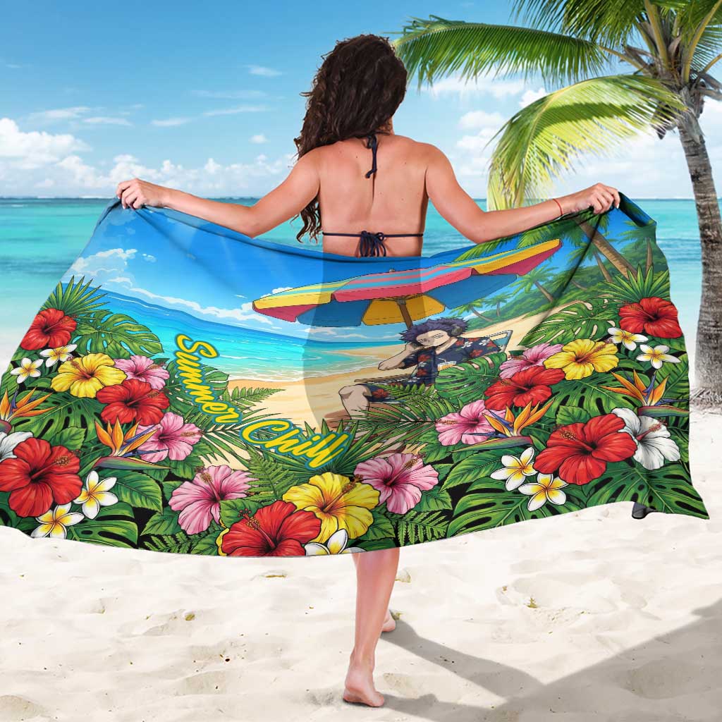 Hitoshi Shinso Summer Chill Sarong Tropical Anime Lounge Scene