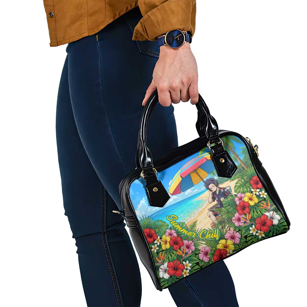Hitoshi Shinso Summer Chill Shoulder Handbag Tropical Anime Lounge Scene