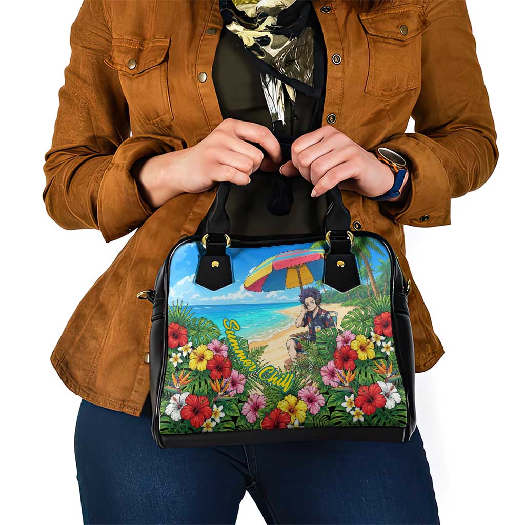 Hitoshi Shinso Summer Chill Shoulder Handbag Tropical Anime Lounge Scene