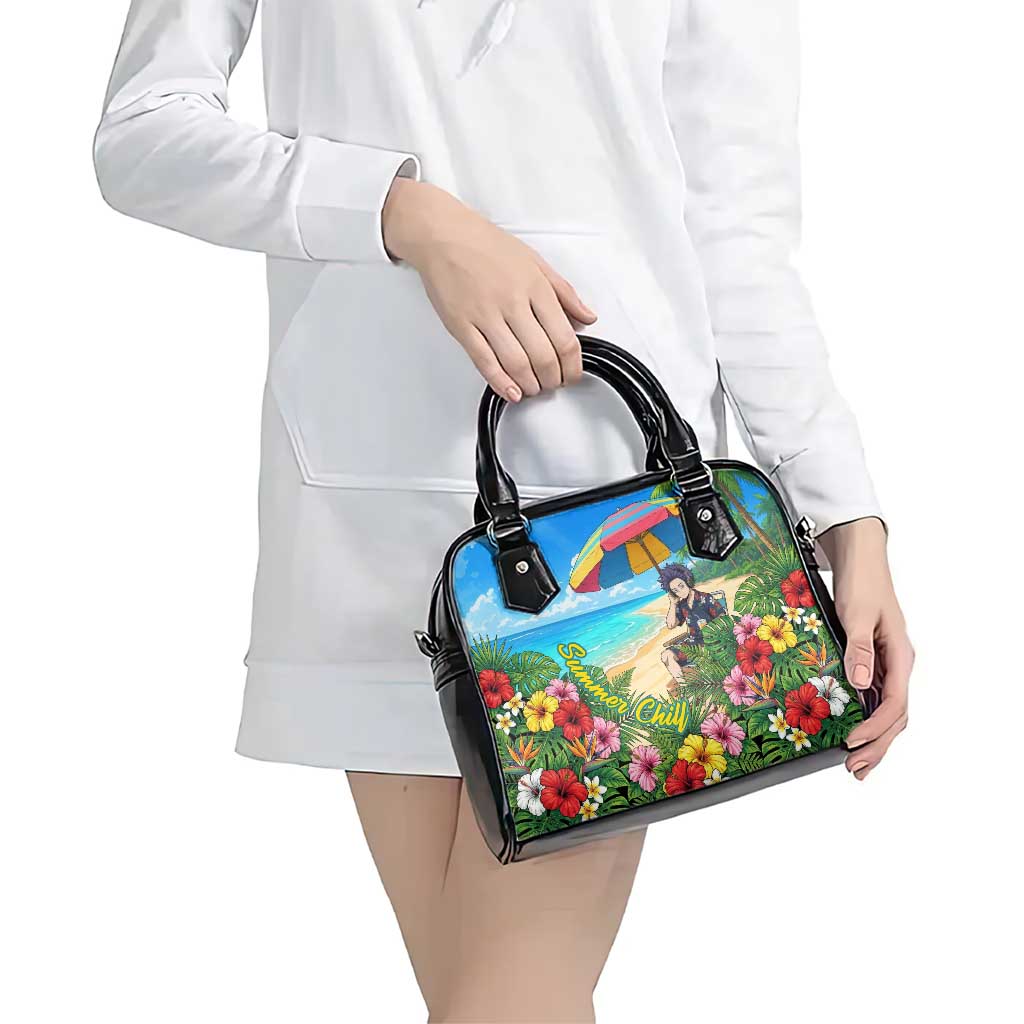Hitoshi Shinso Summer Chill Shoulder Handbag Tropical Anime Lounge Scene