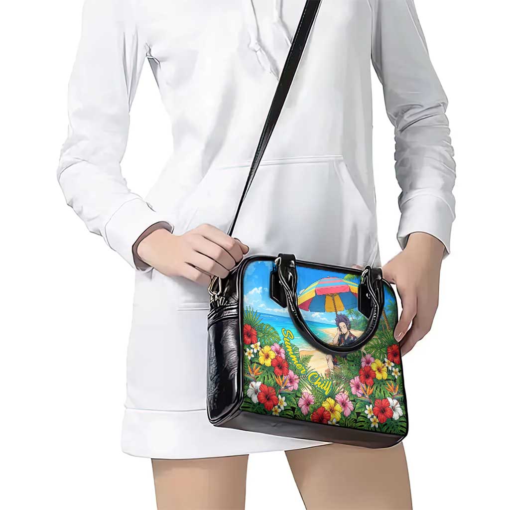 Hitoshi Shinso Summer Chill Shoulder Handbag Tropical Anime Lounge Scene
