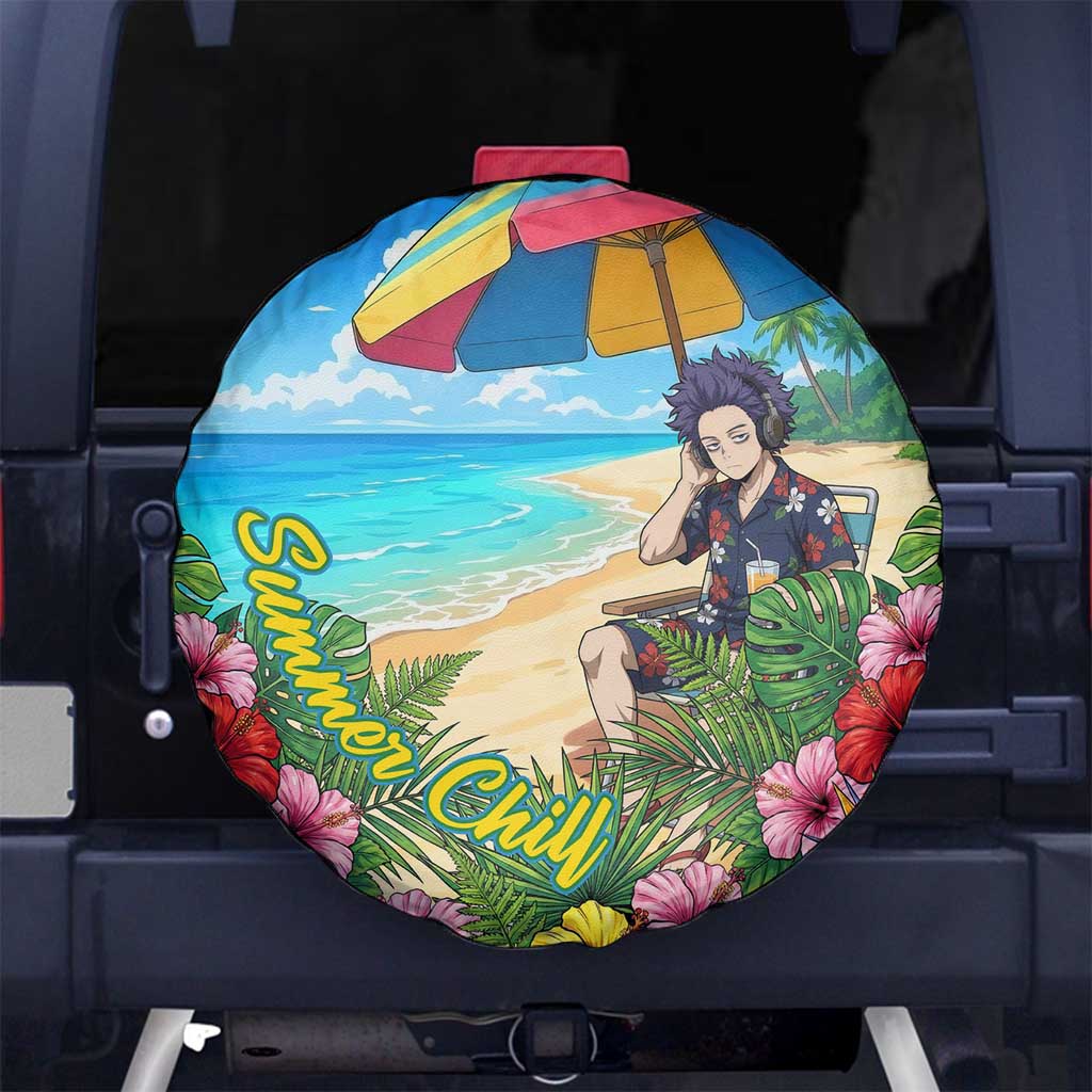 Hitoshi Shinso Summer Chill Spare Tire Cover Tropical Anime Lounge Scene