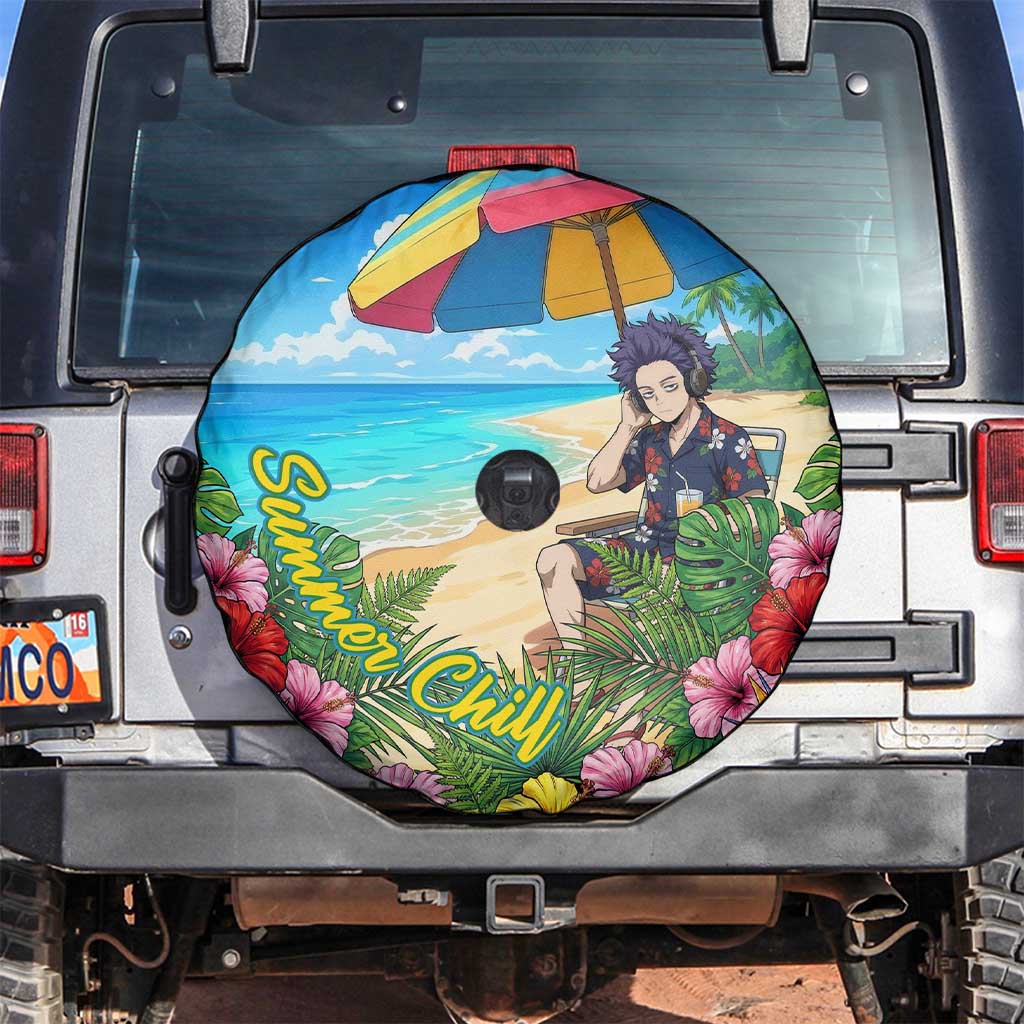 Hitoshi Shinso Summer Chill Spare Tire Cover Tropical Anime Lounge Scene