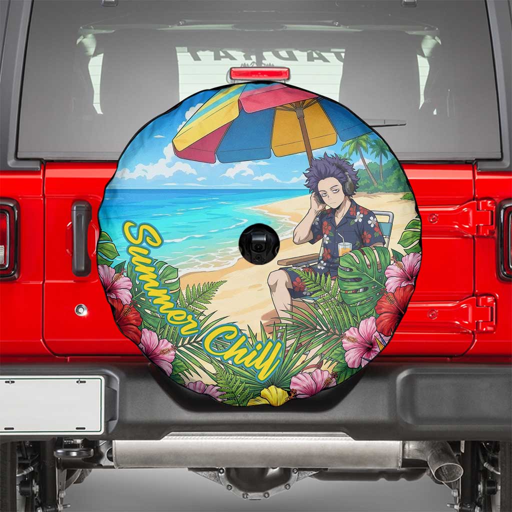 Hitoshi Shinso Summer Chill Spare Tire Cover Tropical Anime Lounge Scene