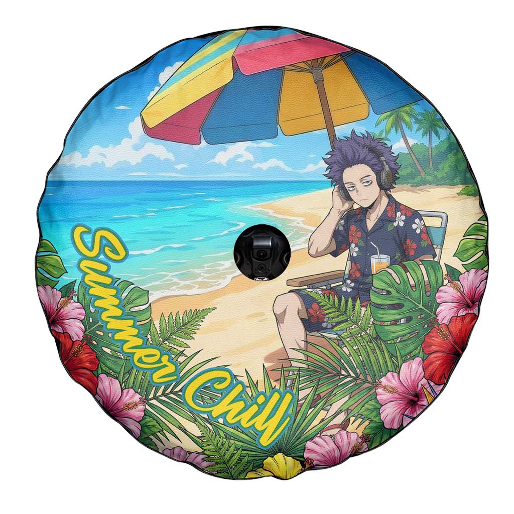 Hitoshi Shinso Summer Chill Spare Tire Cover Tropical Anime Lounge Scene