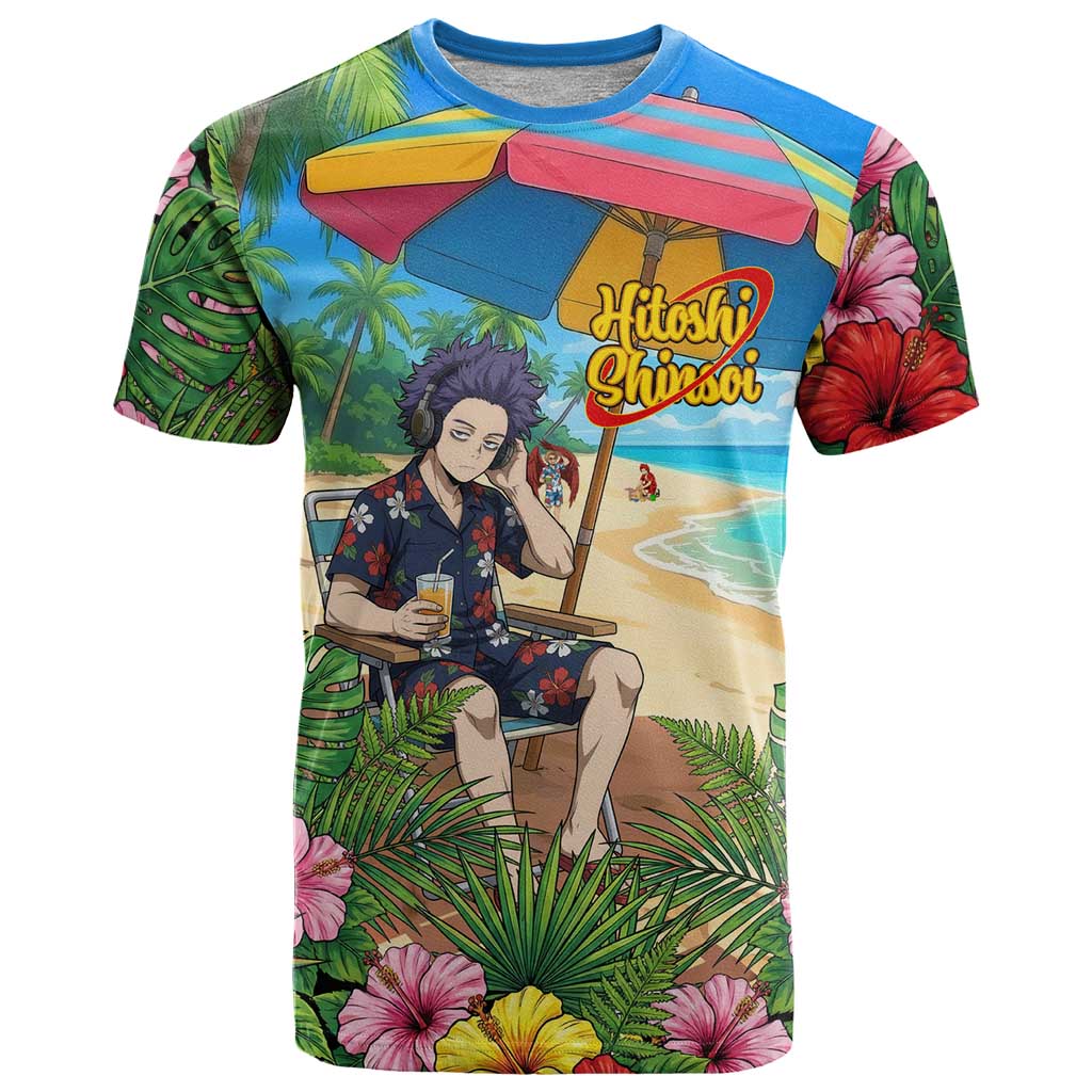 Hitoshi Shinso Summer Chill T Shirt Tropical Anime Lounge Scene