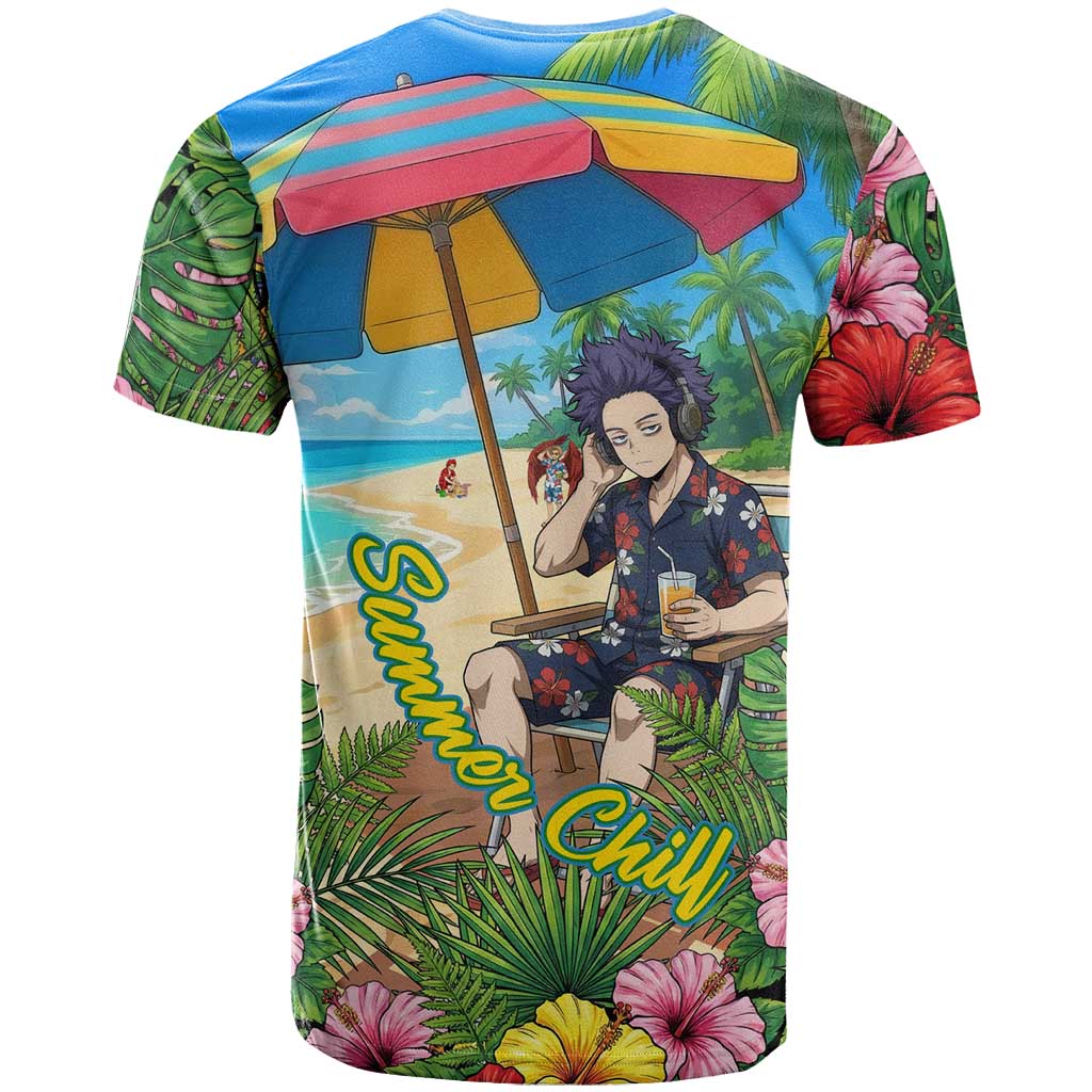 Hitoshi Shinso Summer Chill T Shirt Tropical Anime Lounge Scene