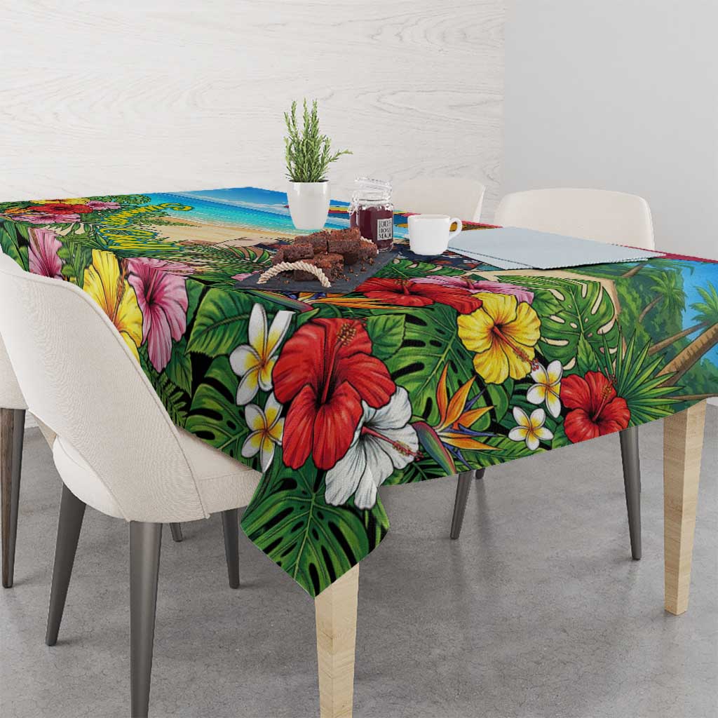 Hitoshi Shinso Summer Chill Tablecloth Tropical Anime Lounge Scene