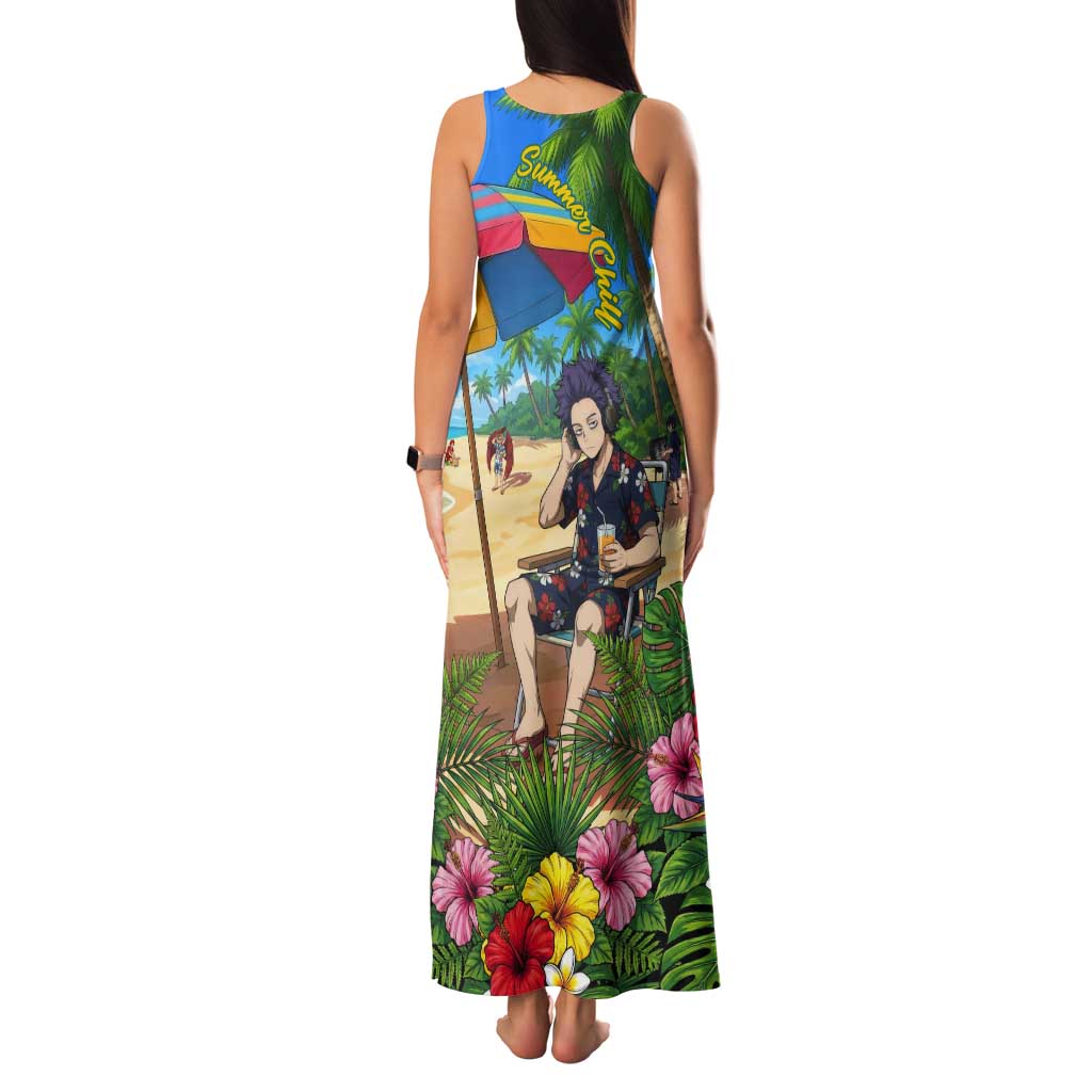 Hitoshi Shinso Summer Chill Tank Maxi Dress Tropical Anime Lounge Scene
