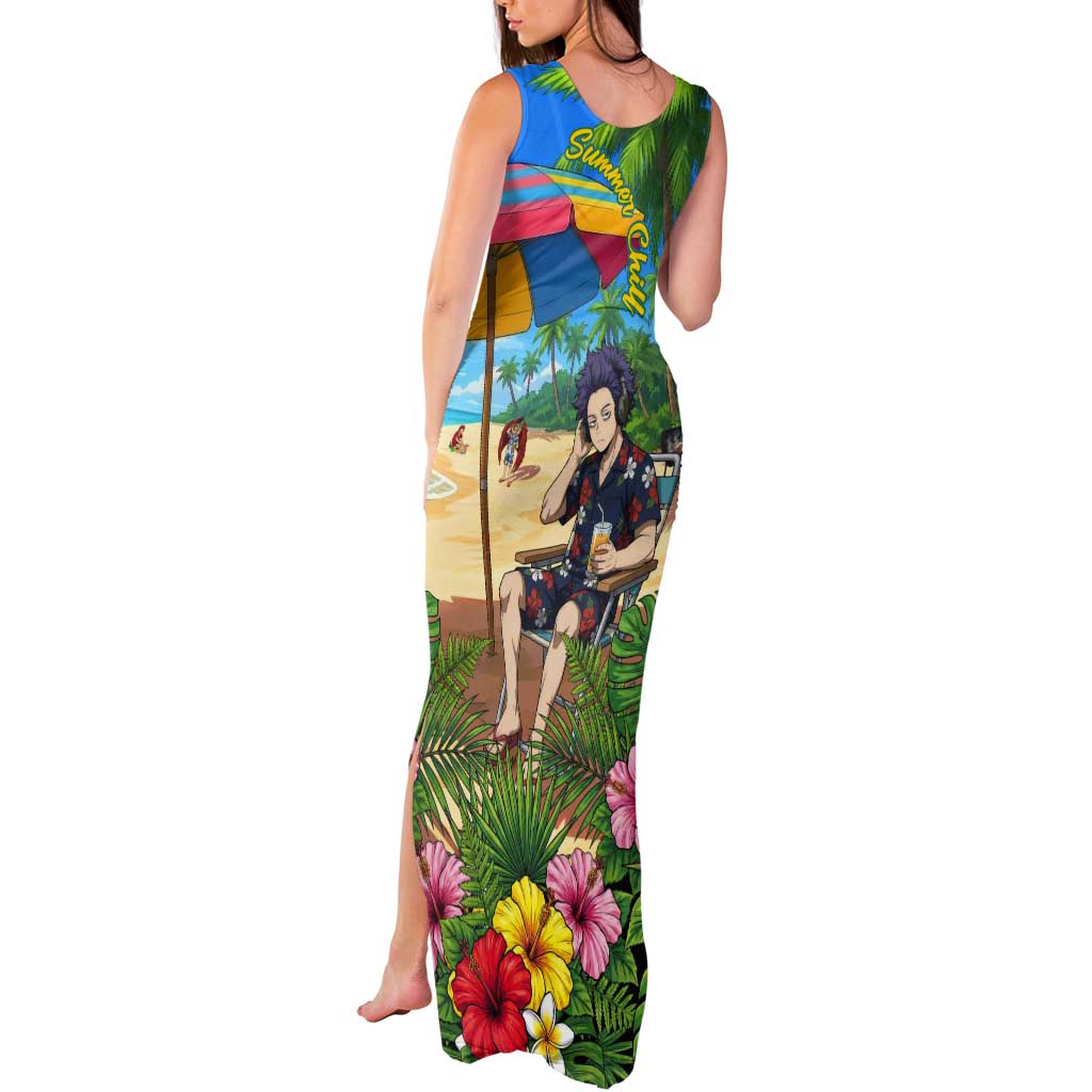 Hitoshi Shinso Summer Chill Tank Maxi Dress Tropical Anime Lounge Scene