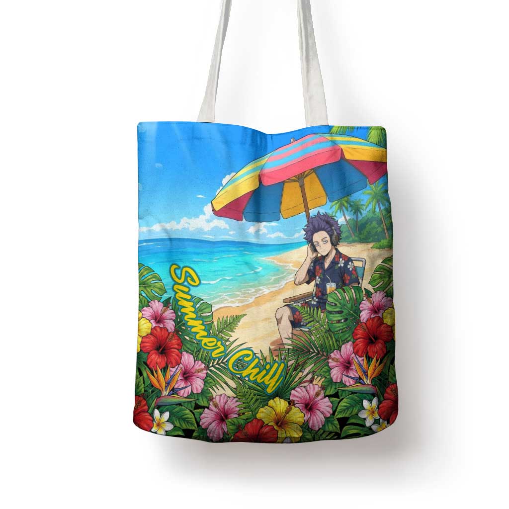 Hitoshi Shinso Summer Chill Tote Bag Tropical Anime Lounge Scene