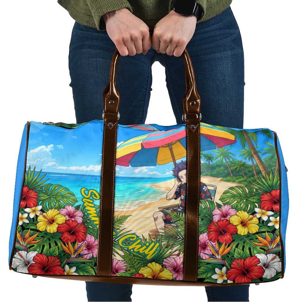 Hitoshi Shinso Summer Chill Travel Bag Tropical Anime Lounge Scene