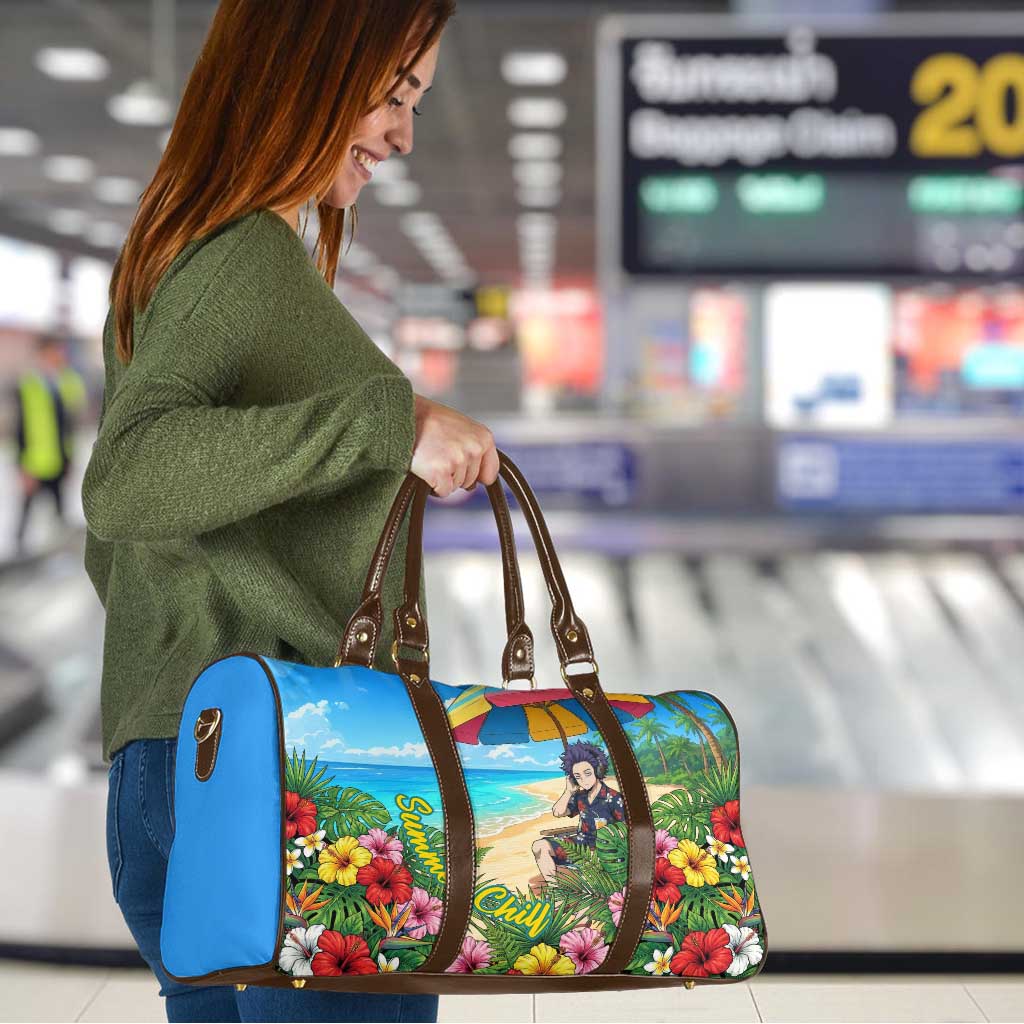 Hitoshi Shinso Summer Chill Travel Bag Tropical Anime Lounge Scene