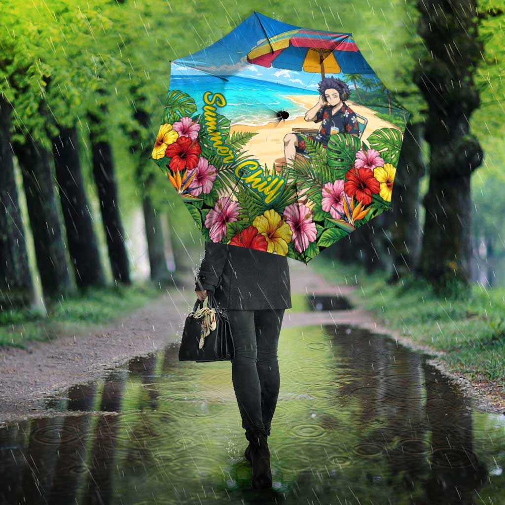 Hitoshi Shinso Summer Chill Umbrella Tropical Anime Lounge Scene