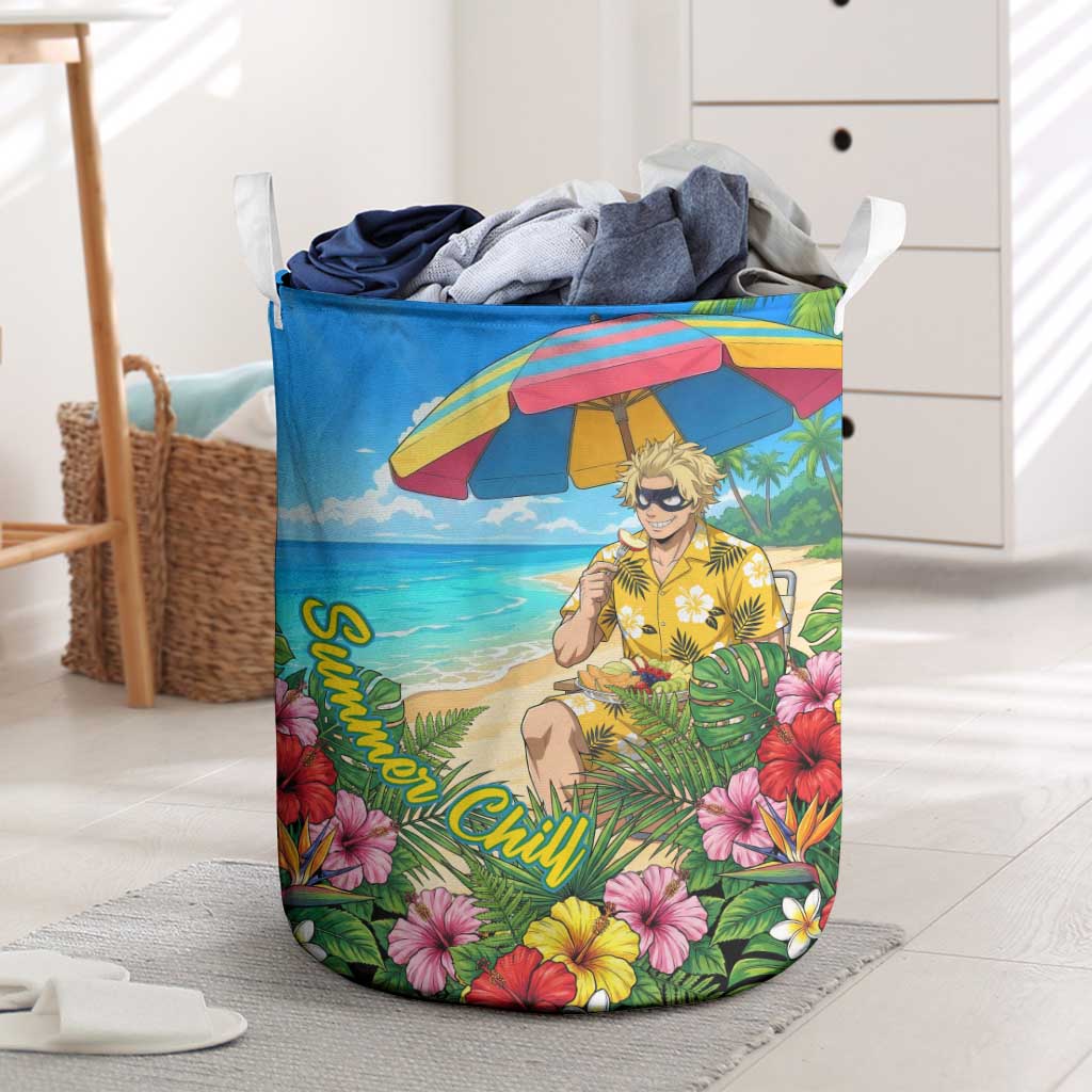 Taishiro Toyomitsu Summer Chill Laundry Basket Tropical Anime Picnic Scene