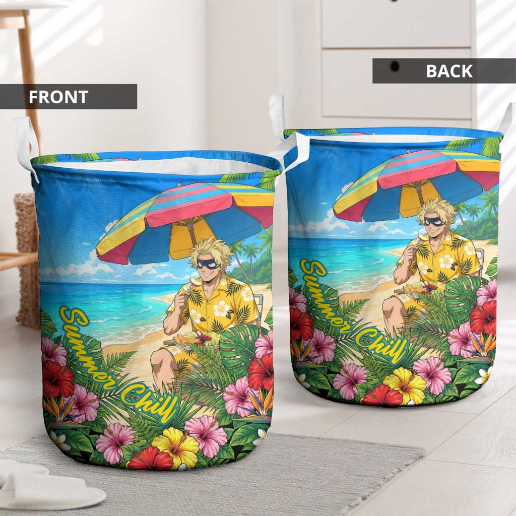Taishiro Toyomitsu Summer Chill Laundry Basket Tropical Anime Picnic Scene