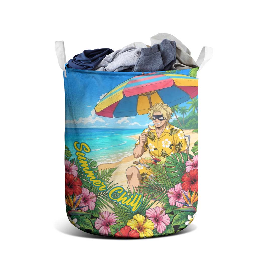 Taishiro Toyomitsu Summer Chill Laundry Basket Tropical Anime Picnic Scene