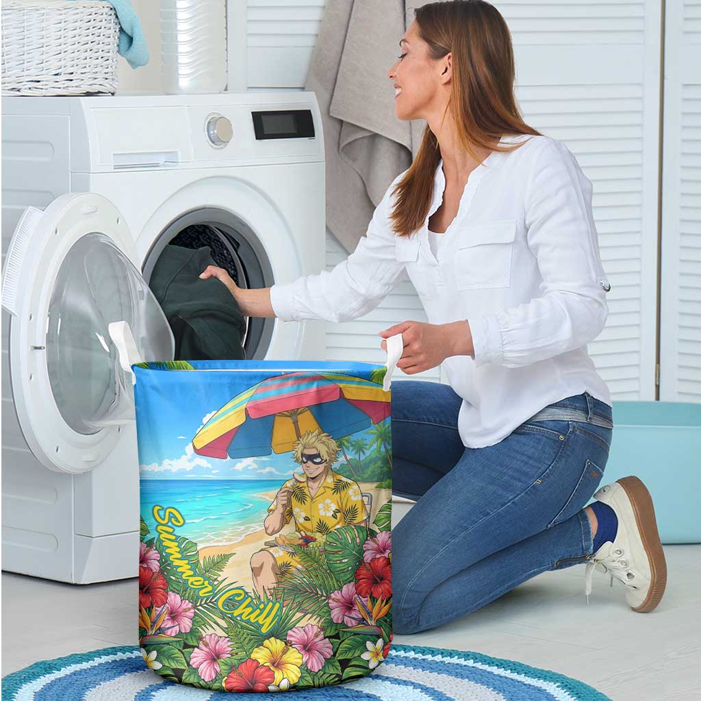 Taishiro Toyomitsu Summer Chill Laundry Basket Tropical Anime Picnic Scene