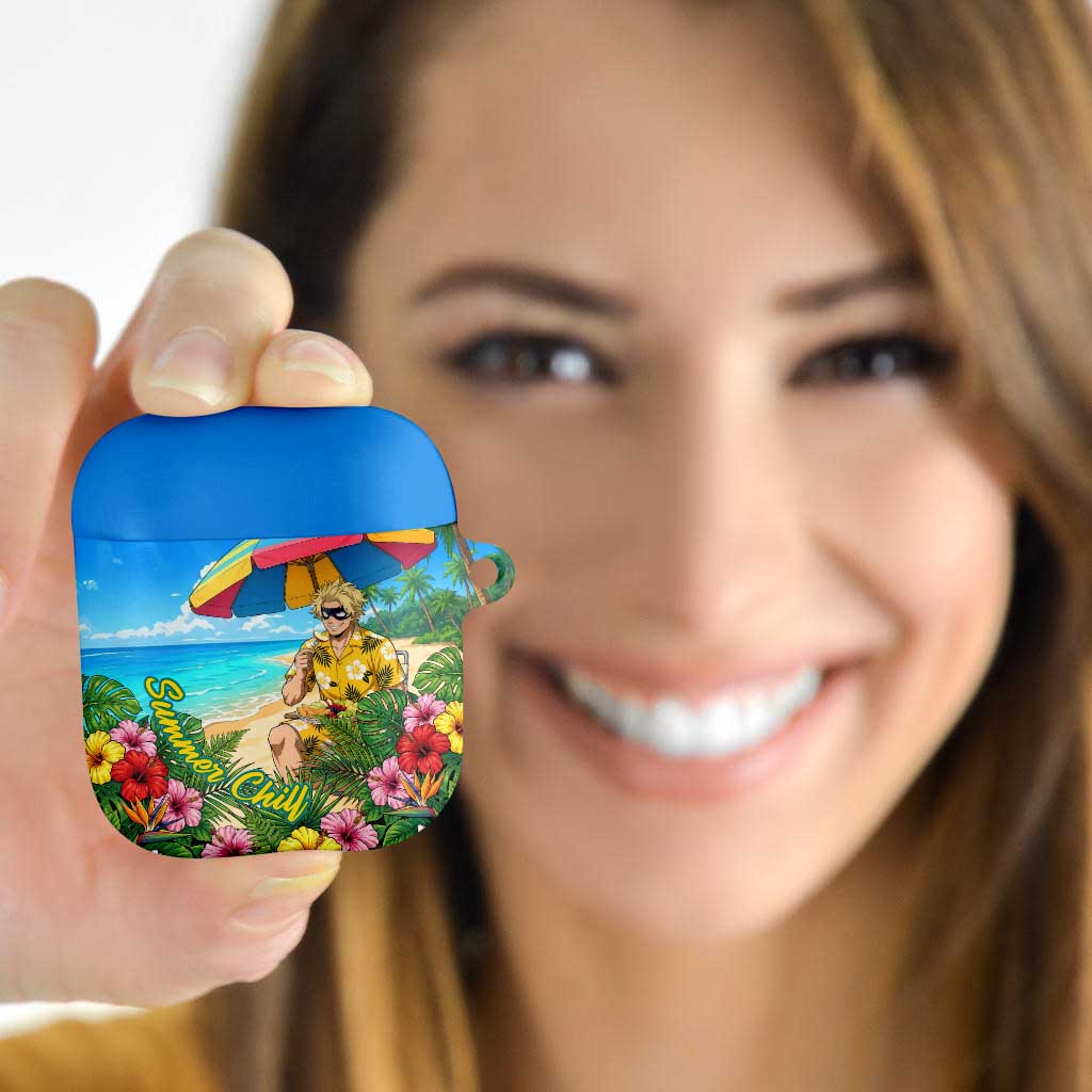 Taishiro Toyomitsu Summer Chill AirPods Case Tropical Anime Picnic Scene