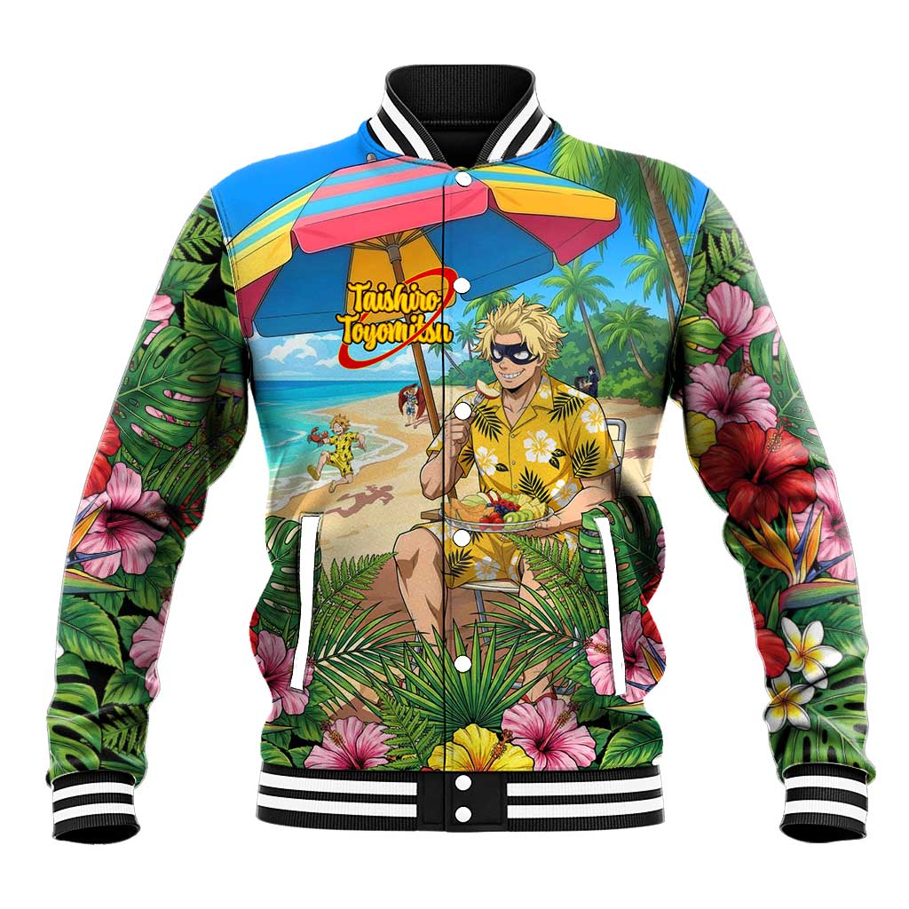 Taishiro Toyomitsu Summer Chill Baseball Jacket Tropical Anime Picnic Scene