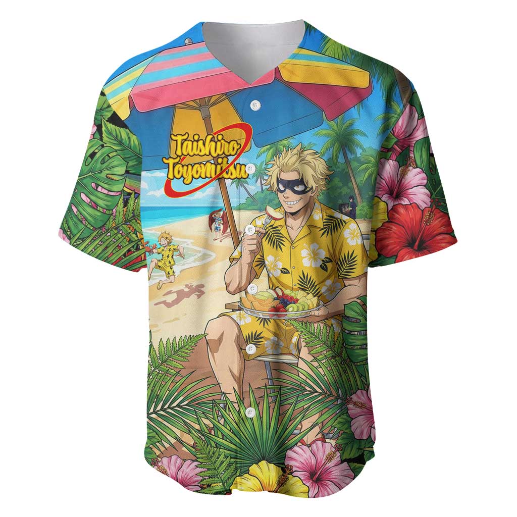 Taishiro Toyomitsu Summer Chill Baseball Jersey Tropical Anime Picnic Scene