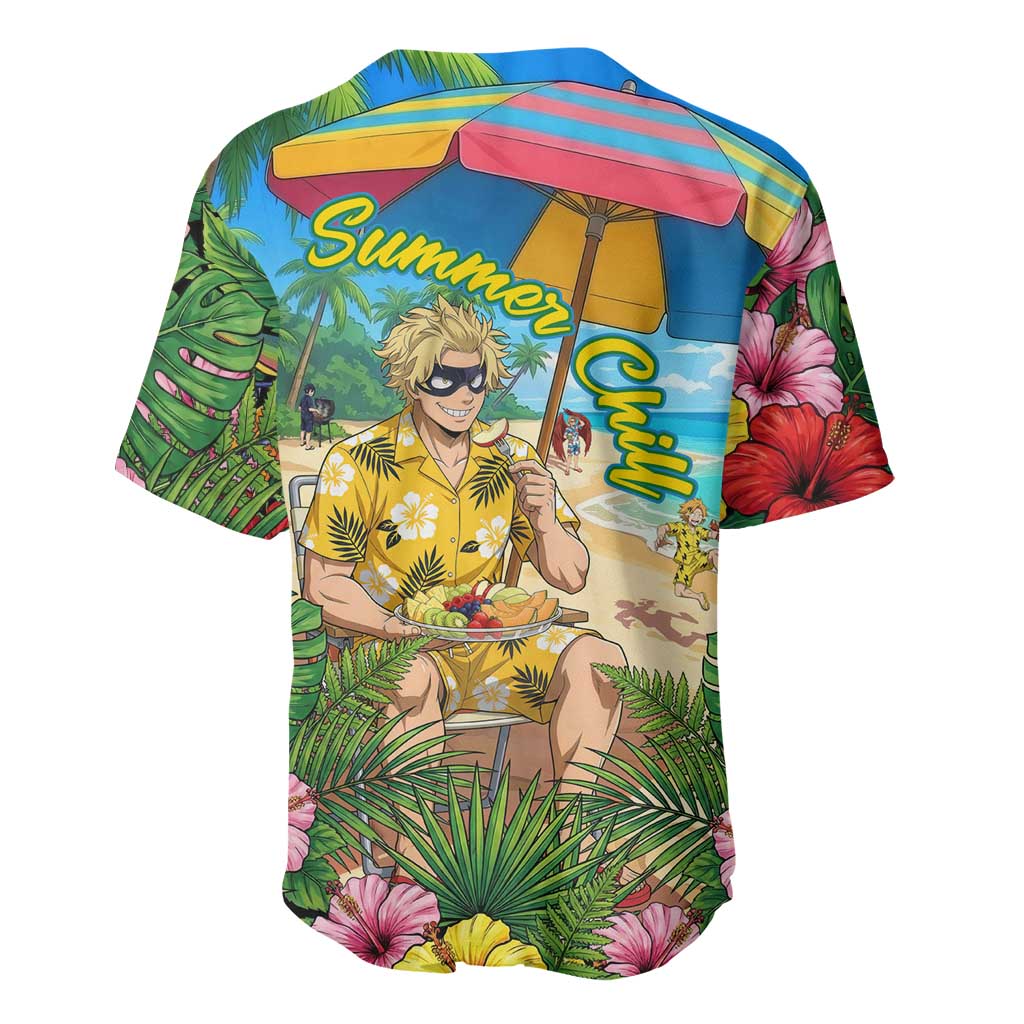 Taishiro Toyomitsu Summer Chill Baseball Jersey Tropical Anime Picnic Scene