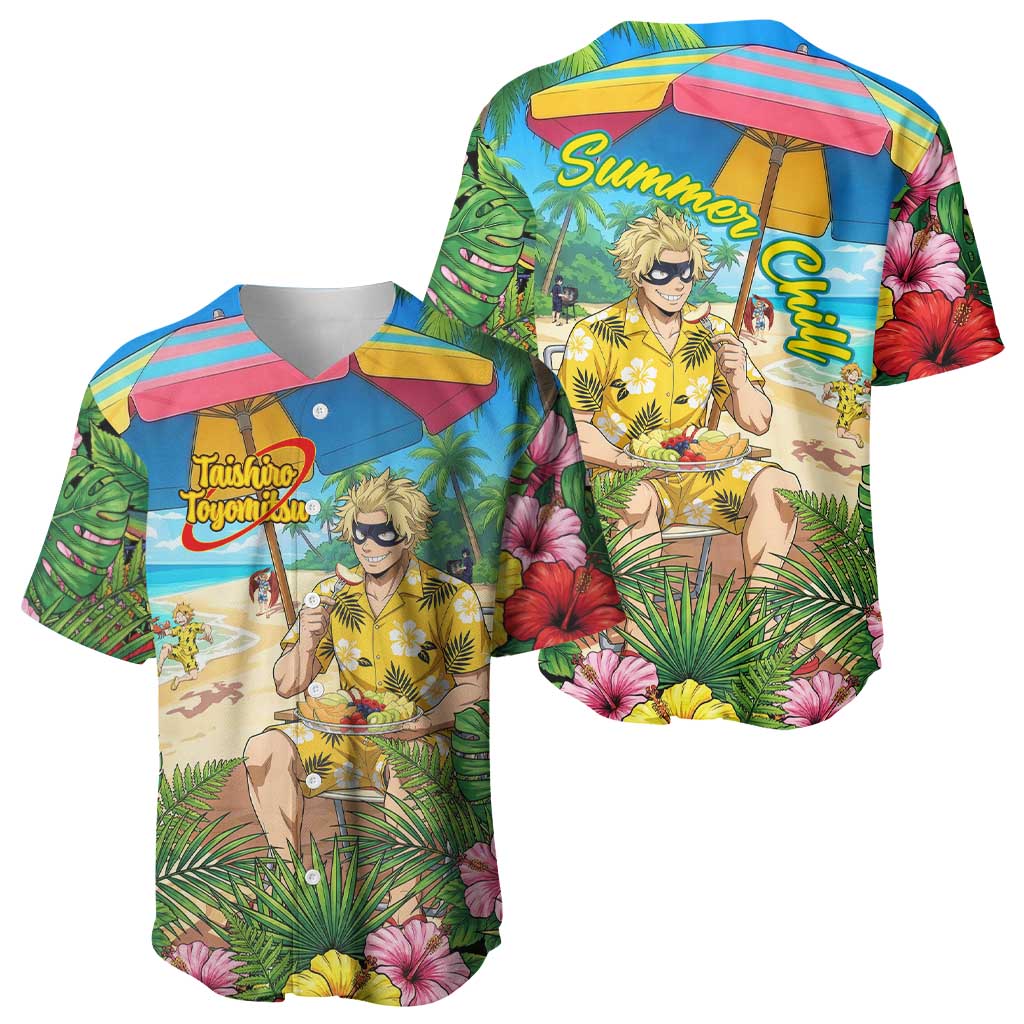 Taishiro Toyomitsu Summer Chill Baseball Jersey Tropical Anime Picnic Scene