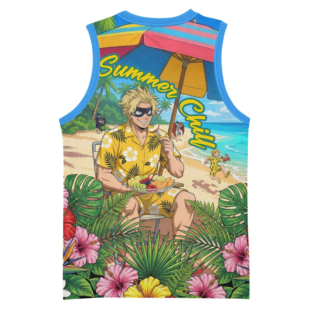 Taishiro Toyomitsu Summer Chill Basketball Jersey Tropical Anime Picnic Scene