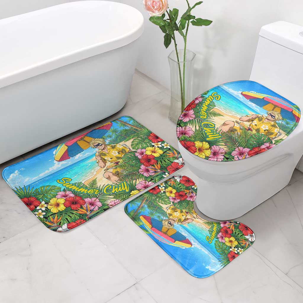 Taishiro Toyomitsu Summer Chill Bathroom Set Tropical Anime Picnic Scene