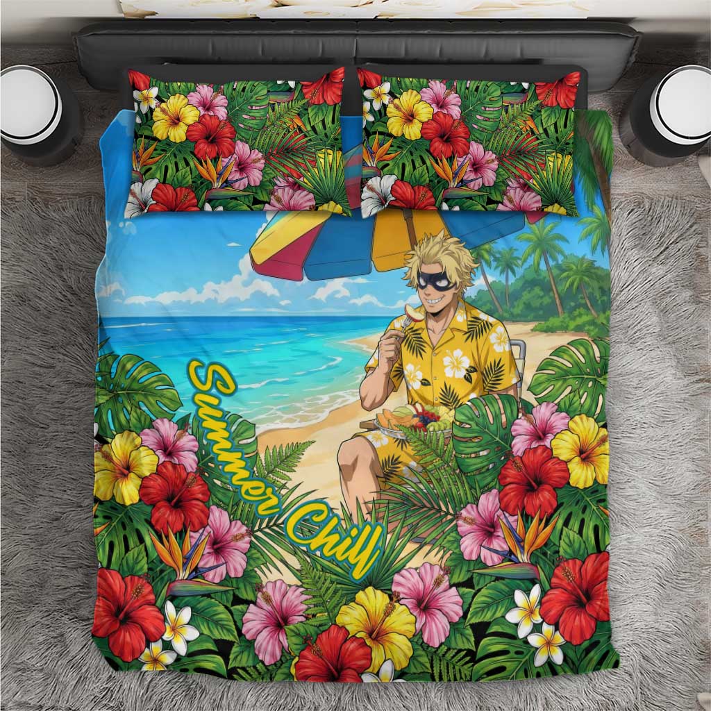Taishiro Toyomitsu Summer Chill Bedding Set Tropical Anime Picnic Scene