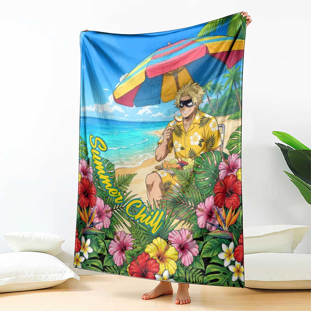 Taishiro Toyomitsu Summer Chill Blanket Tropical Anime Picnic Scene