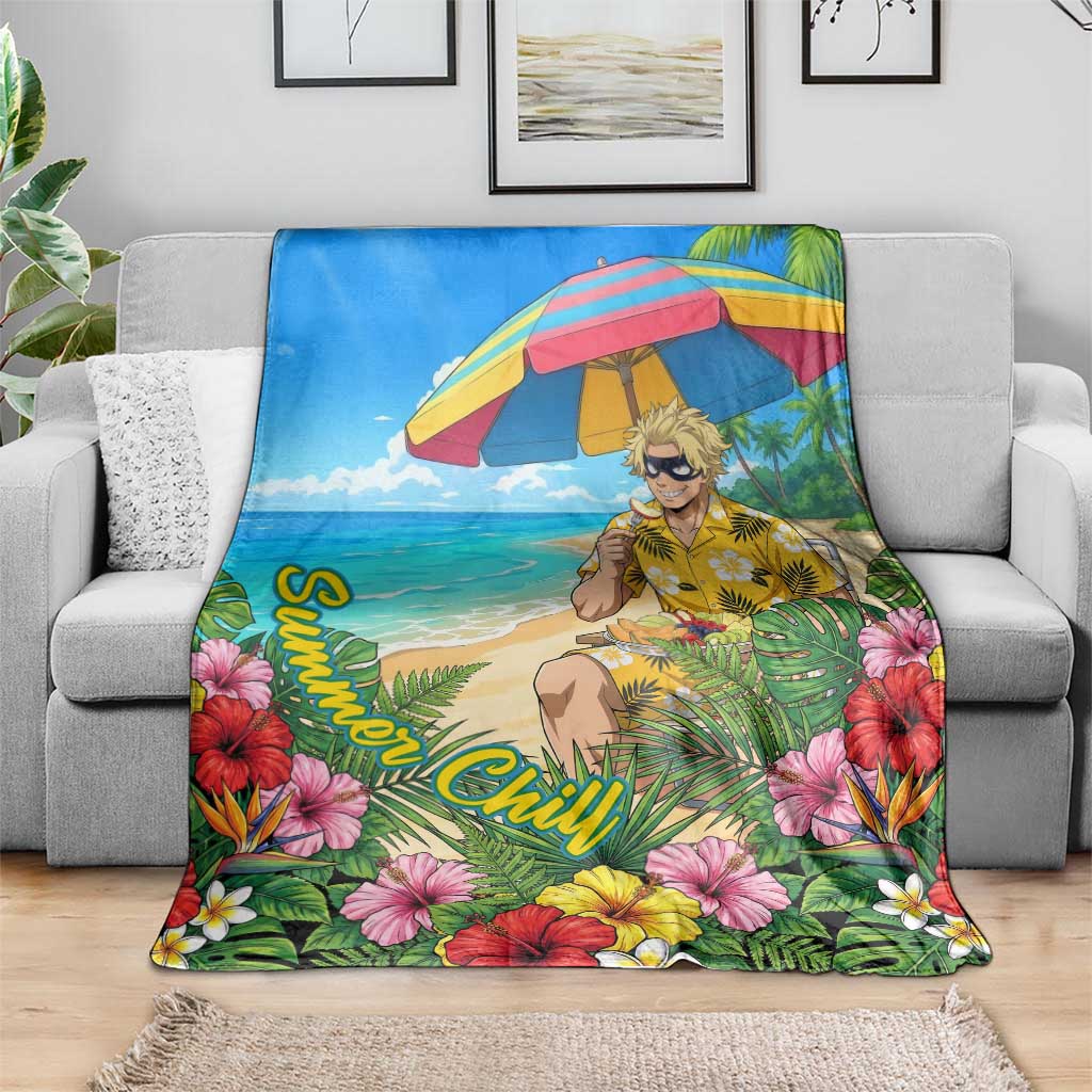 Taishiro Toyomitsu Summer Chill Blanket Tropical Anime Picnic Scene